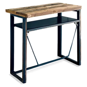 Industrial Style Office Table Png Yin73 PNG Image