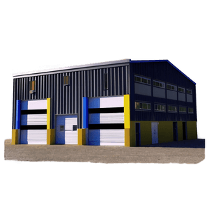 Industrial Warehouse Building PNG 05242024 PNG image with transparent background