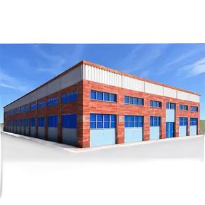 Industrial Warehouse Building Png Icy PNG Image
