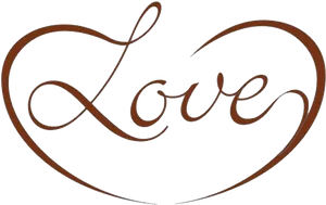 Infinite Love Calligraphy PNG Image