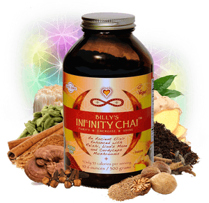 Infinity Chai Supplementand Ingredients PNG with transparent background