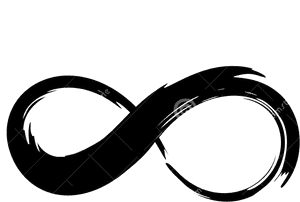 Infinity Symbol Png Free Background - Painted Infinity Symbol Tattoo, Transparent Png PNG image with transparent background