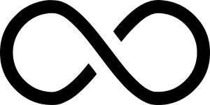 Infinity Symbol Graphic PNG with transparent background