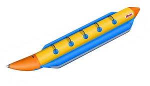 Inflatable Banana Boat Floating Watercraft PNG Image