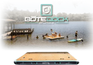 Inflatable Bote Dock Lake Recreation PNG Image