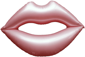 Inflatable Lips Balloon PNG image with transparent background
