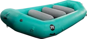 Inflatable Raft Isolatedon White Background PNG Image