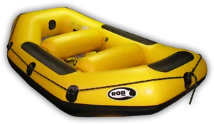 Inflatable Yellow Raft PNG Image