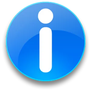 Information Icon Blue Background PNG Image