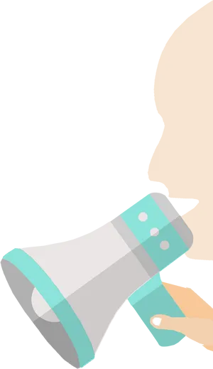 Inhaler Usage Demonstration PNG Image