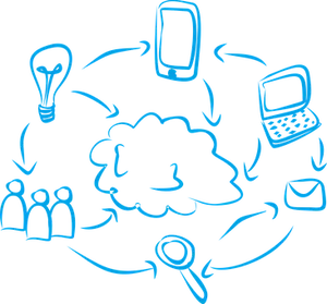Innovationand Communication Network PNG Image