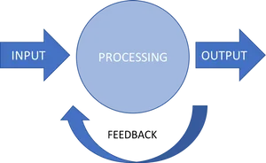 Input Processing Output Feedback Diagram PNG Image