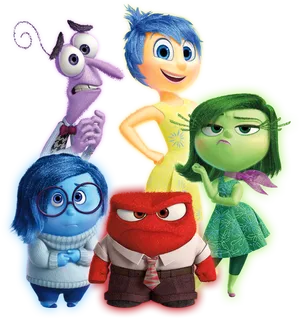 Inside Out Emotions Characters PNG Image