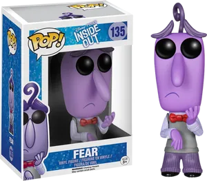 Inside Out Fear Funko Pop PNG Image