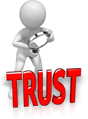 Inspecting Trust Concept PNG image with transparent background