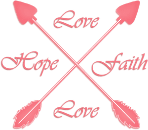 Love Faith Hope Crossed Arrows - Apple Tree Hotel, HD Png Download PNG