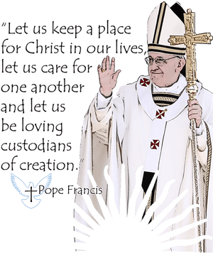 Inspirational Quote Clerical Figure PNG image with transparent background