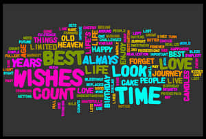 Inspirational Word Cloud Artwork PNG with transparent background