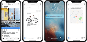 Instagram Ad Campaign Showcase PNG image with transparent background