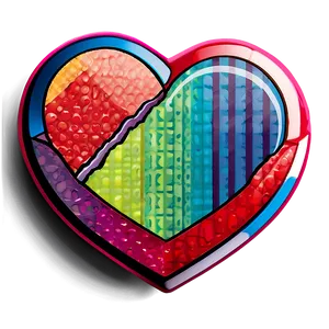 Instagram Heart Sticker Png 10 PNG Image