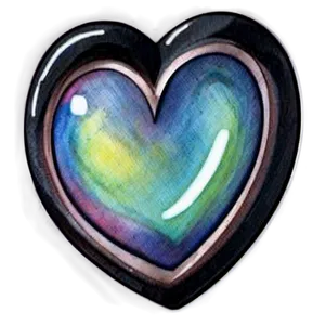 Instagram Heart Watercolor Png 43 PNG Image