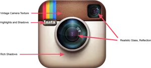 Instagram Logo Analysis PNG Image