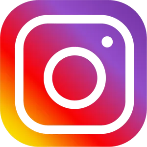 Instagram Logo Gradient Background PNG Image