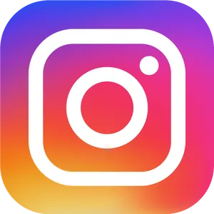 Instagram Logo Gradient Background PNG Image