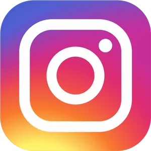Instagram Logo Gradient Background PNG Image