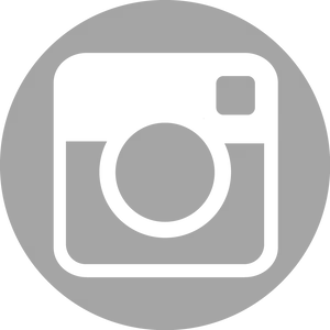 Instagram Logo Monochrome PNG Image