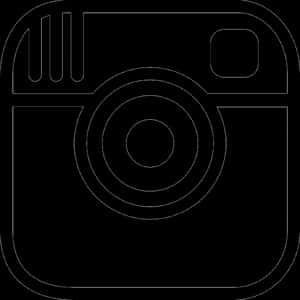Instagram Logo Outline PNG with transparent background