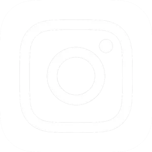 Instagram Logo Whiteon Black Background PNG Image