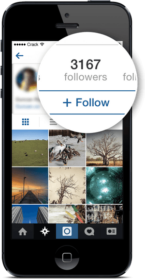 Instagram Profile Followers Count PNG image with transparent background
