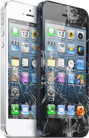 Cracked Screen Png - Mobile Phone Broken Screen, Transparent Png PNG