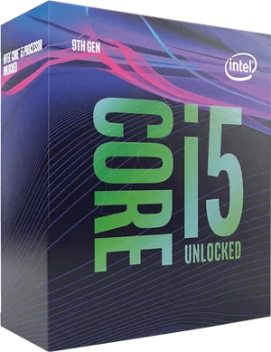 Intel Corei59th Gen Processor Box PNG Image