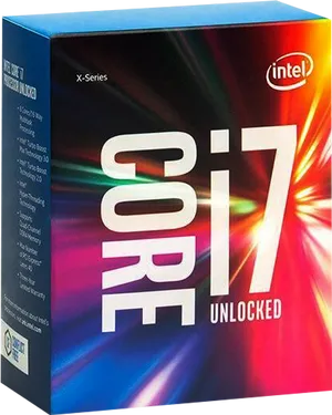 Intel Corei7 Processor Box PNG Image