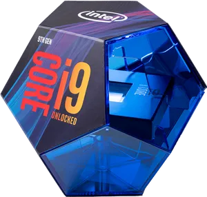 Intel Corei99th Gen Processor Packaging PNG Image