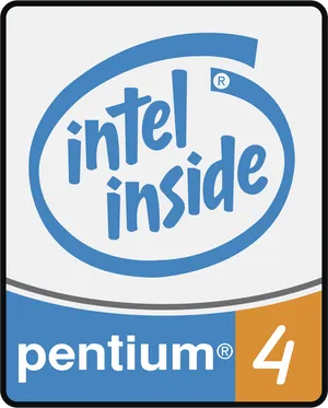 Intel Pentium4 Processor Logo PNG Image