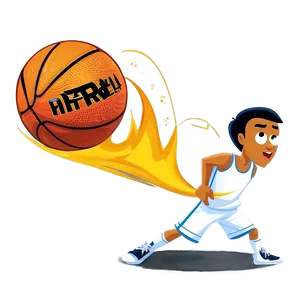 Intense Basketball Game Cartoon Png Ybr PNG Image