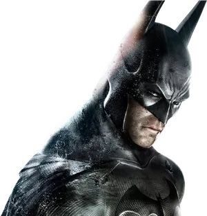 Intense Batman Close Up PNG Image