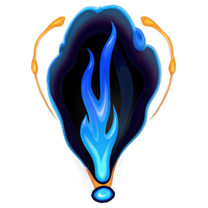 Intense Blue Fire PNG 06202024 PNG image with transparent background