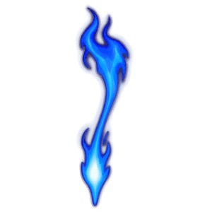 Intense Blue Fire PNG hpn PNG image with transparent background