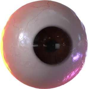 Intense Brown Human Eye PNG Image