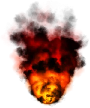 Intense_ Fire_ Smoke_ Abstract PNG Image