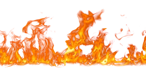 Intense Flame Barrier PNG Image