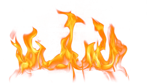 Intense Flame Pattern PNG Image