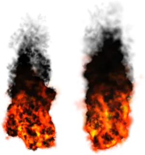 Intense_ Flames_ Against_ Dark_ Background PNG Image