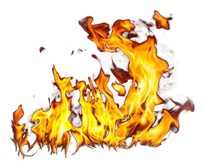 Intense Flames Graphic PNG Image