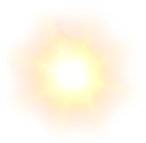 Intense Lens Flare Glow PNG Image