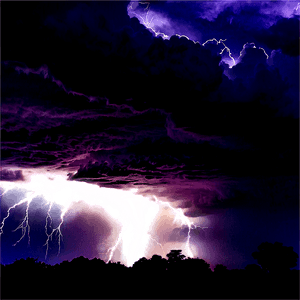 Intense Thunderstorm Night PNG opa79 PNG image with transparent background